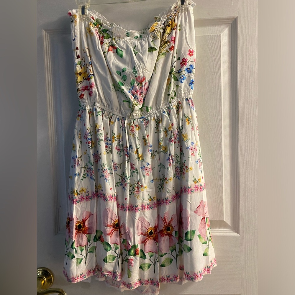 CUPSHE floral elastic waist dress, NWT size Medium